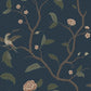 Purchase Sanberg Wallpaper Item S10233 pattern name & color Marianne Midnight Blue