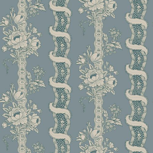 Purchase Sandberg Wallpaper Pattern number 2028-06-21 pattern name Alexandra color name Misty Blue. 