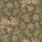 Sandberg Wallpaper pattern name & color Esther Forest Green from the collection Le Village. 