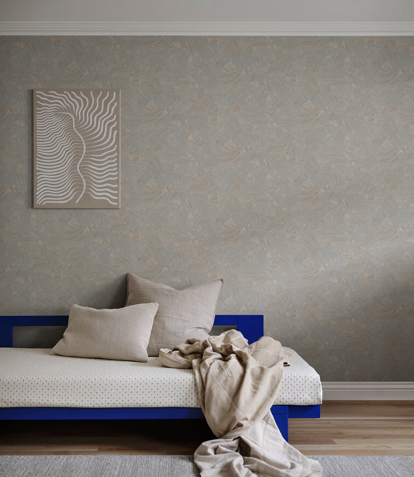 Purchase Sandberg Wallpaper Product 2028-11-22 pattern name Marion color name Misty Blue. 