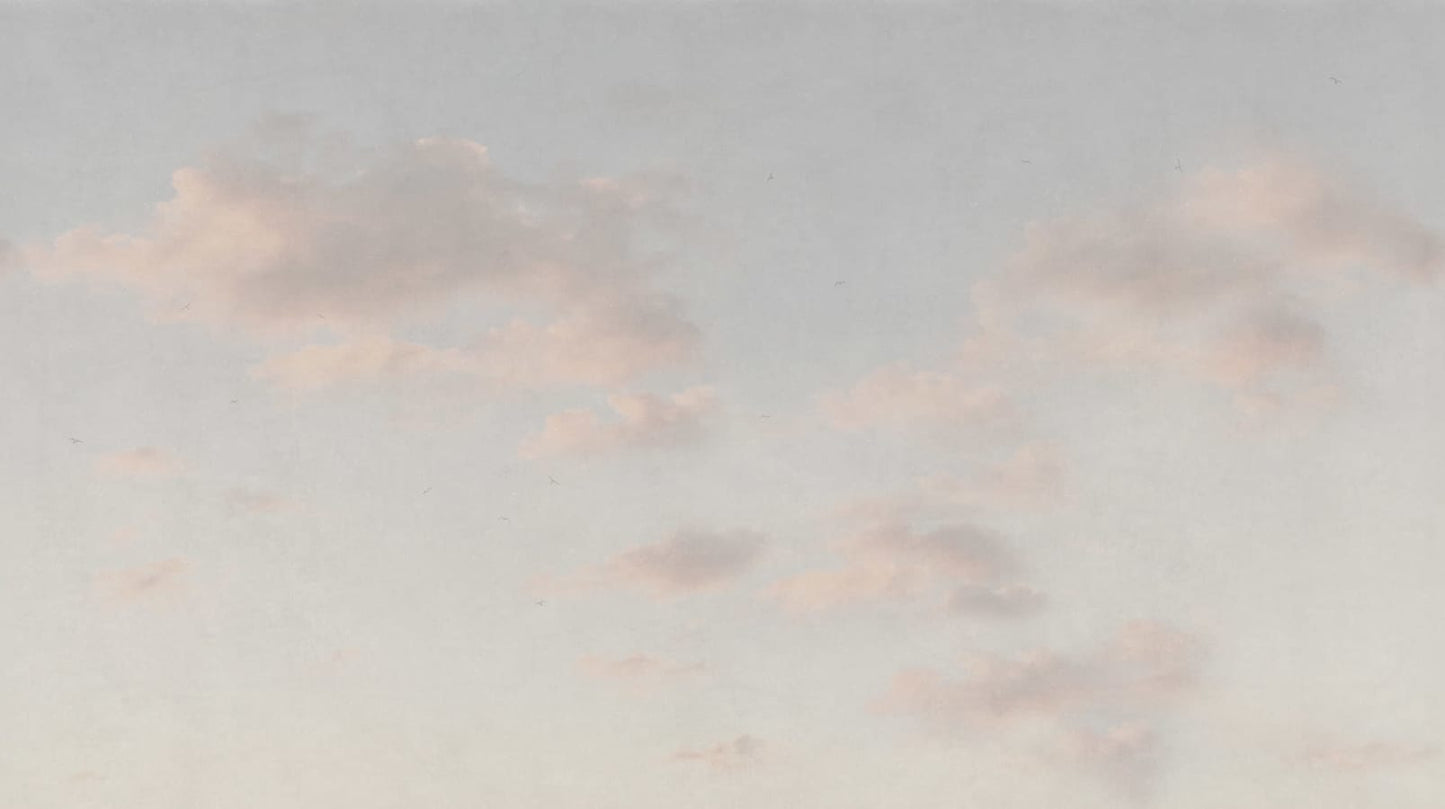 Sandberg Wallpaper pattern name & color Moln Misty Blue from the collection Mons Klint. 