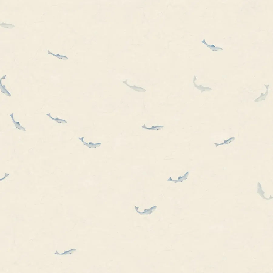Sandberg Wallpaper Item# S10353 pattern name & color Hav Misty Blue from the collection Mons Klint. 