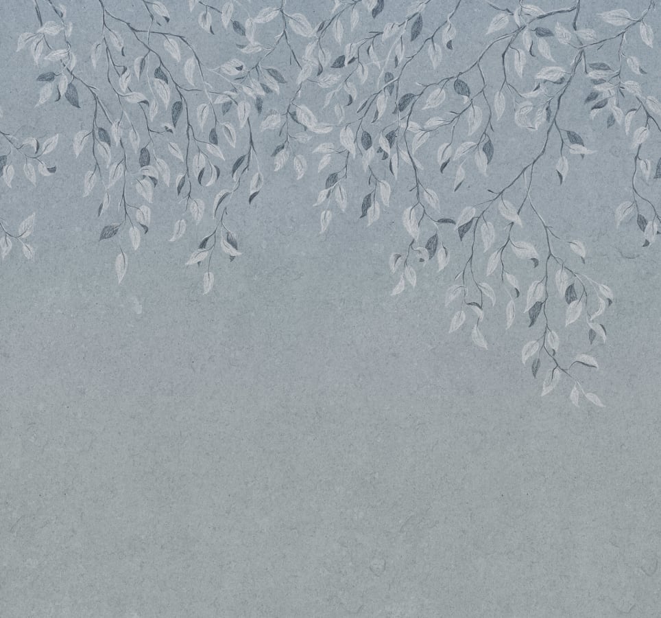 Sandberg Wallpaper pattern name & color Liselund Misty Blue from the collection Mons Klint. 