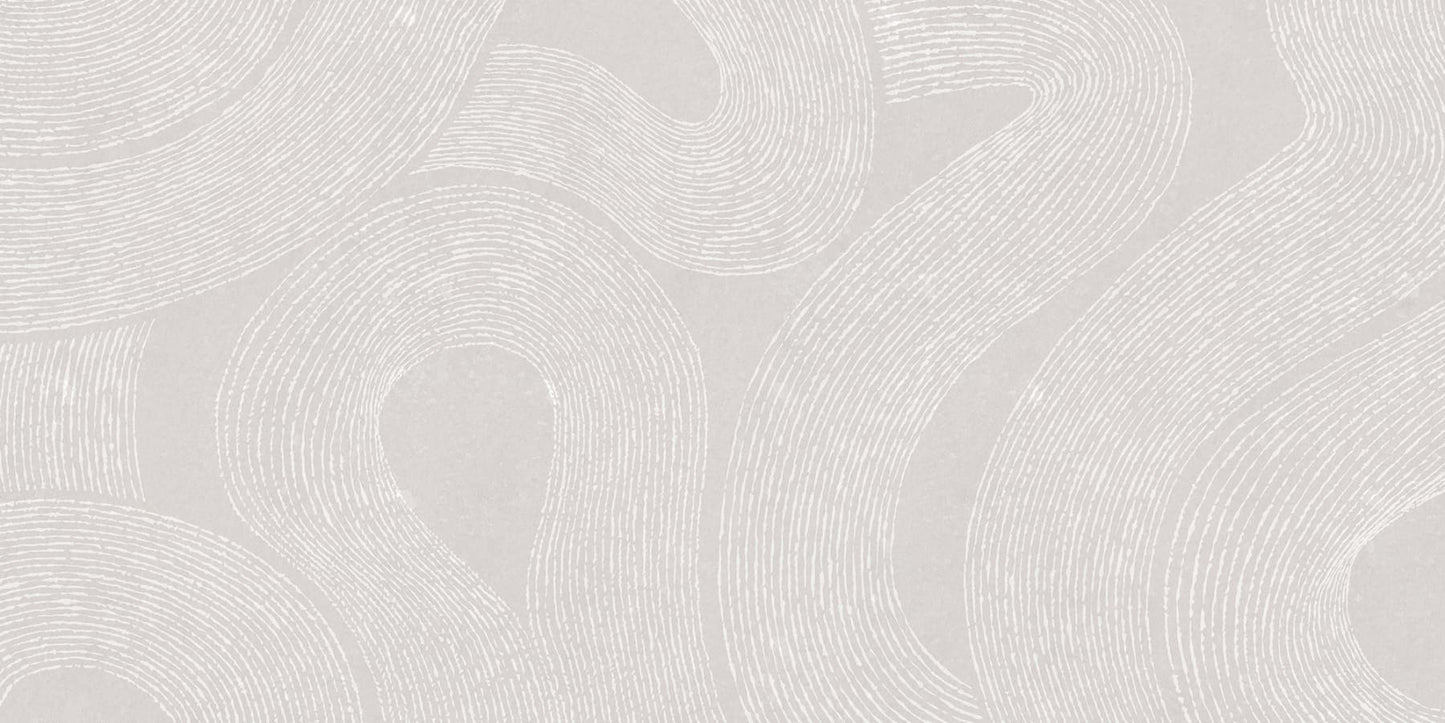 Sandberg Wallpaper pattern name & color Zen Mural, Gray from the collection Mons Klint. 