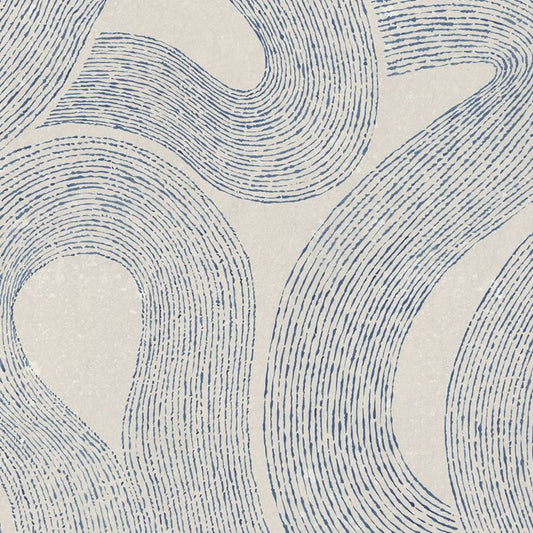 Shop Sandberg Wallpaper Item# S10359 pattern name & color Zen Mural, Indigo Blue