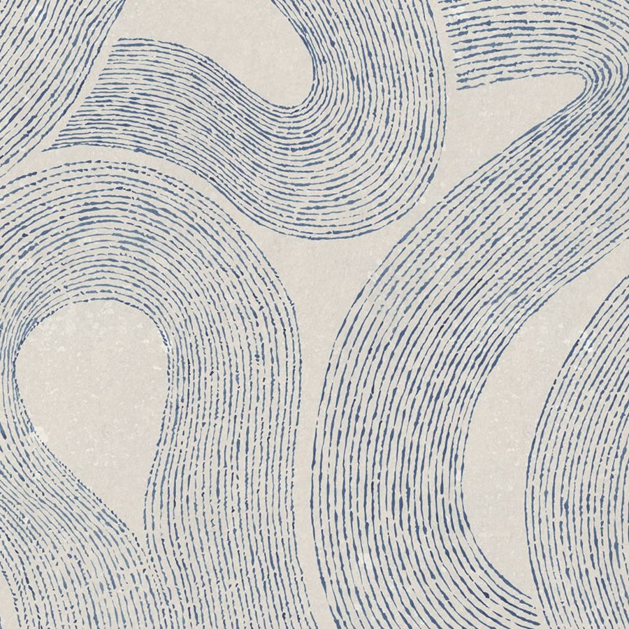 Shop Sandberg Wallpaper Item# S10359 pattern name & color Zen Mural, Indigo Blue