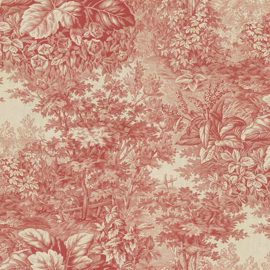 Buy Sandberg Wallpaper Product S10401 pattern name & color Forest Toile, Red