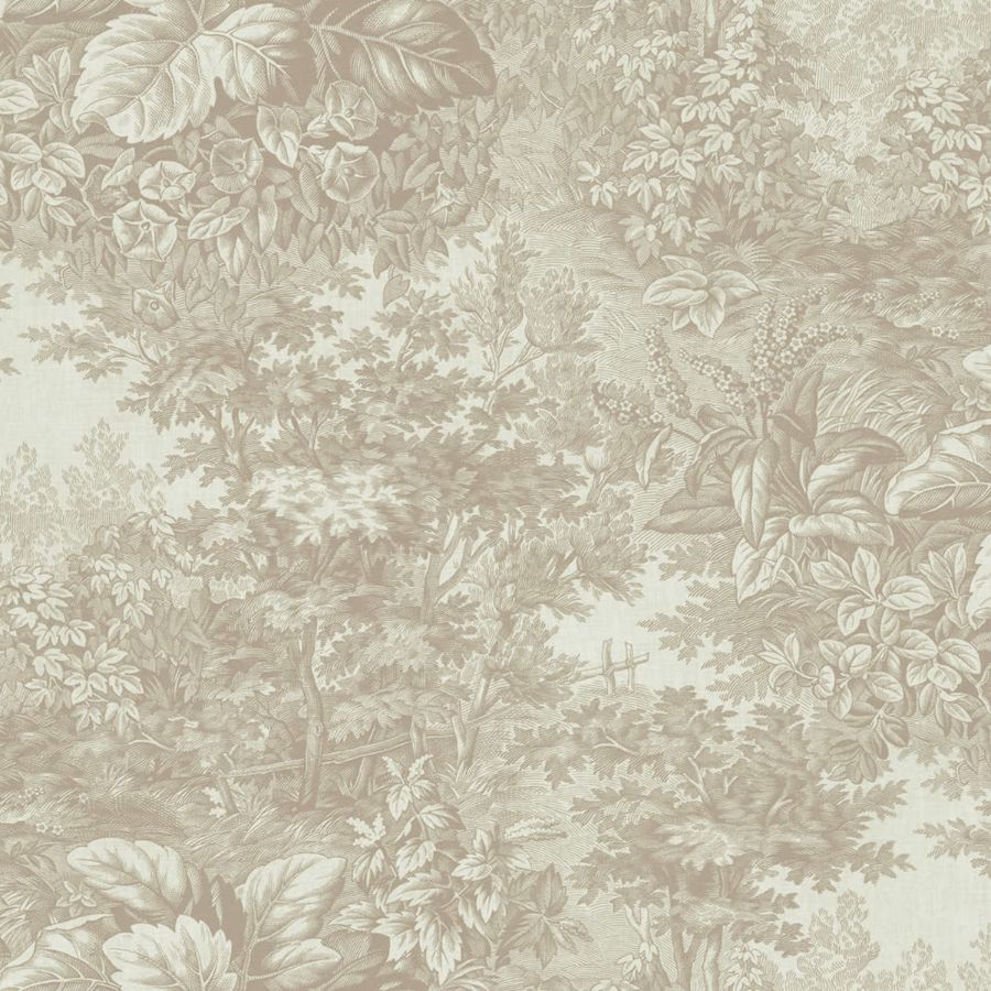 Purchase Sandberg Wallpaper Item# S10404 pattern name & color Forest Toile, Sandstone
