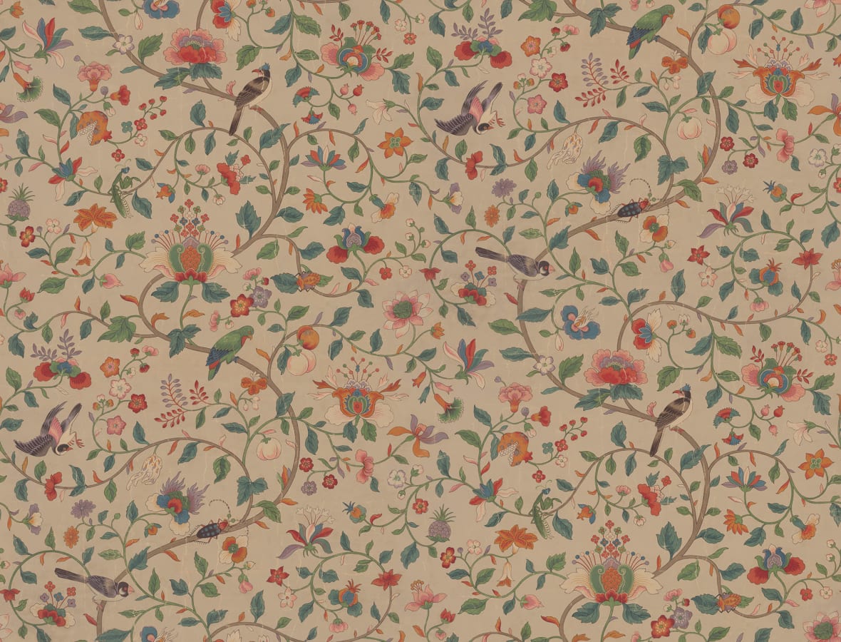 Sandberg Wallpaper pattern name & color Hedda, Colorful from the collection Tidlosa. 