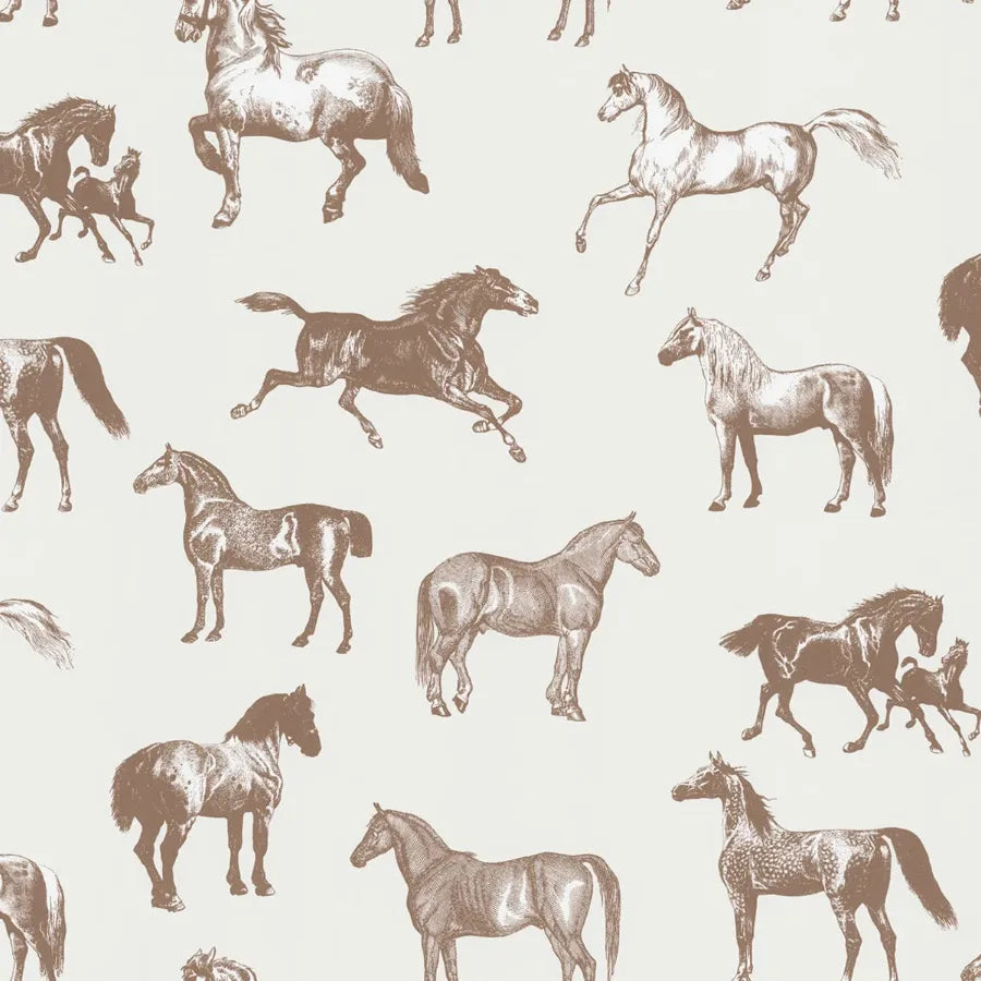 Sandberg Wallpaper Pattern# S10412 pattern name & color Colette, Brown from the collection Sandberg Edition. 