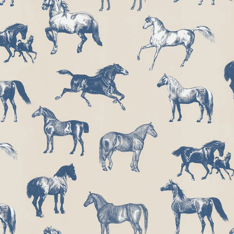 Sandberg Wallpaper Item# S10413 pattern name & color Colette, Blue from the collection Sandberg Edition. 