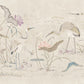 Sandberg Wallpaper pattern name & color Seabirds, Sandstone from the collection Chinoiserie Garden. 