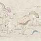 Sandberg Wallpaper Pattern# S10418 pattern name & color Seabirds, Sandstone from the collection Chinoiserie Garden. 