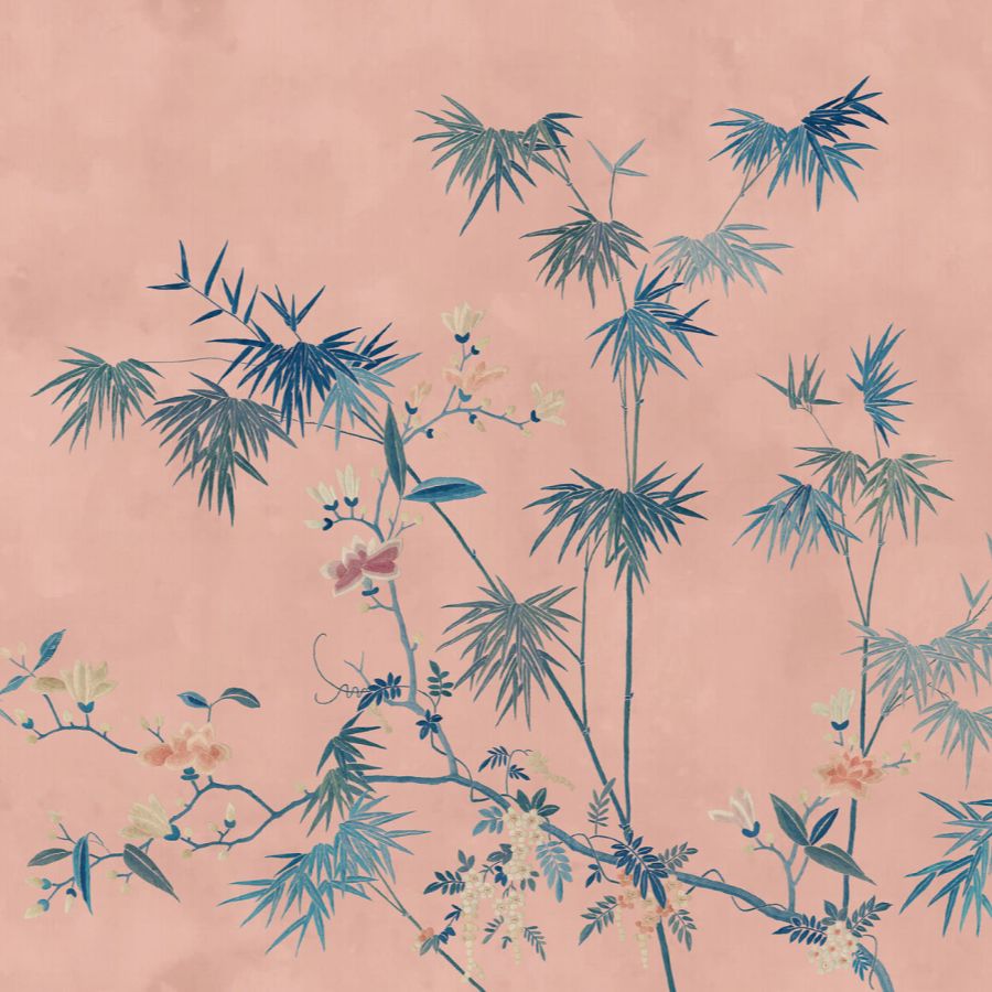 Purchase Sandberg Wallpaper Pattern number S10422 pattern name & color Bamboo Grove, Pink