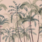 Sandberg Wallpaper pattern name & color Louie, Pink from the collection Palm Garden. 