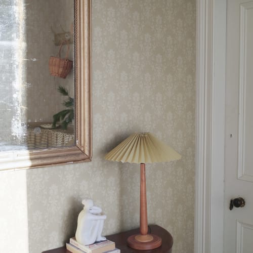 Purchase Sanberg Wallpaper Item# S10459 pattern name & color Alva, Beige Room Image