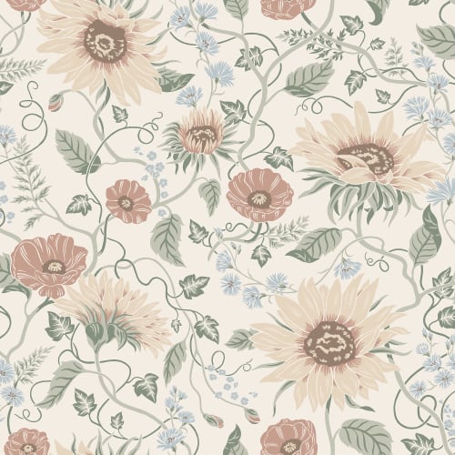 Purchase Sanberg Wallpaper Item S10478 pattern name & color Solveig, Colorful