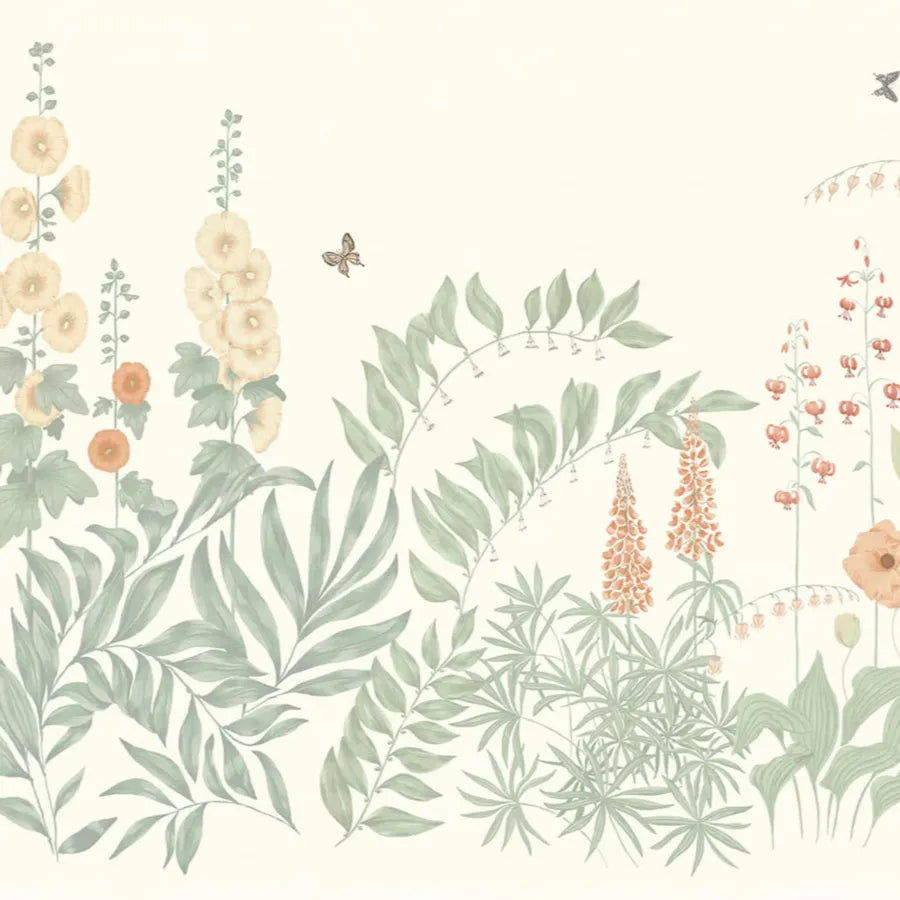 Sandberg Wallpaper SKU# S10481 pattern name & color Aino, Peach from the collection Ett Hem, Oland. 