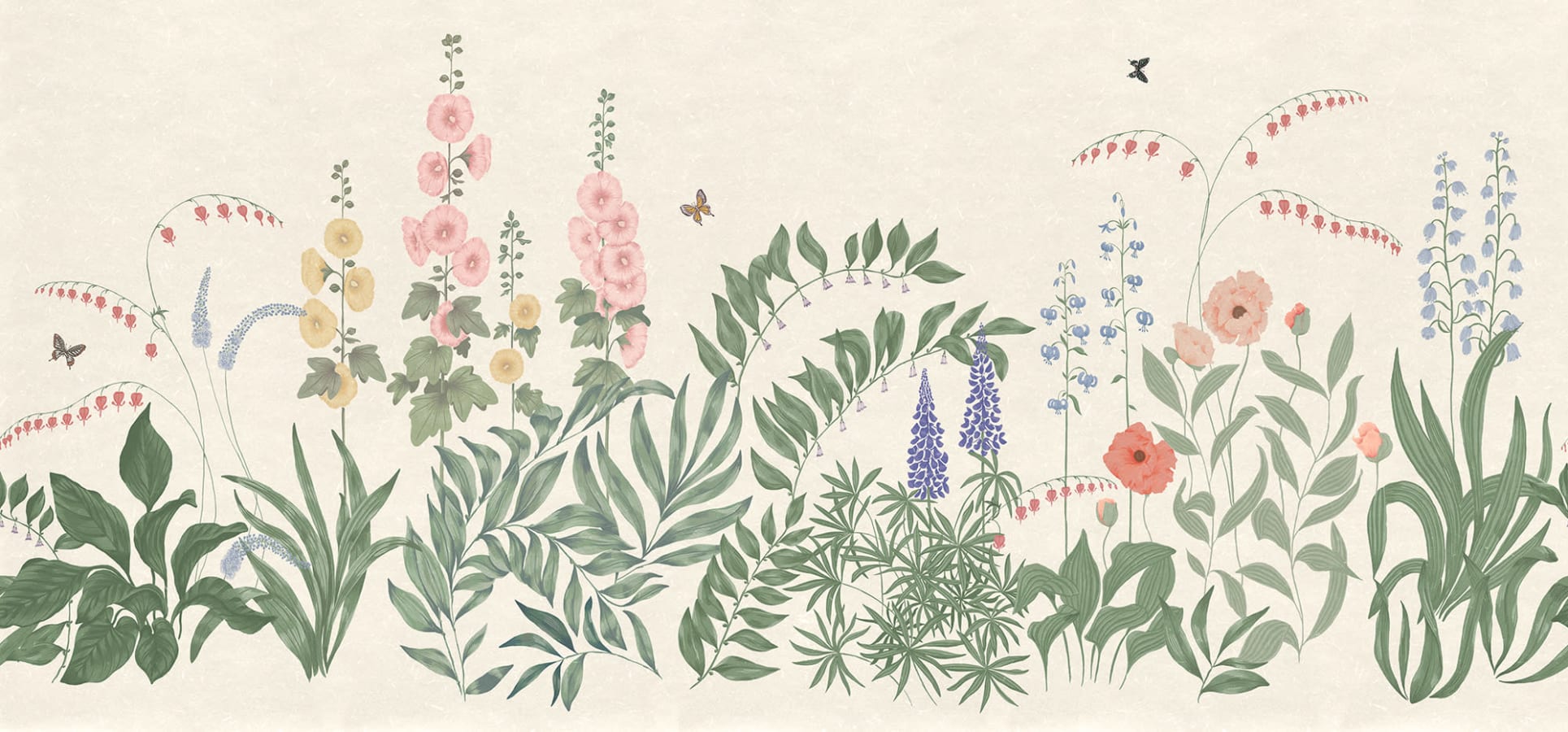 Sandberg Wallpaper pattern name & color Aino, Colorful from the collection Ett Hem, Oland. 