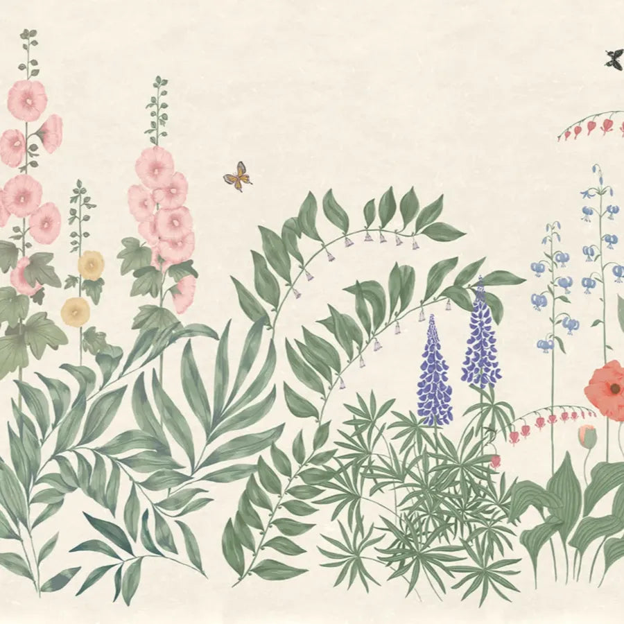 Sandberg Wallpaper SKU S10482 pattern name & color Aino, Colorful from the collection Ett Hem, Oland. 