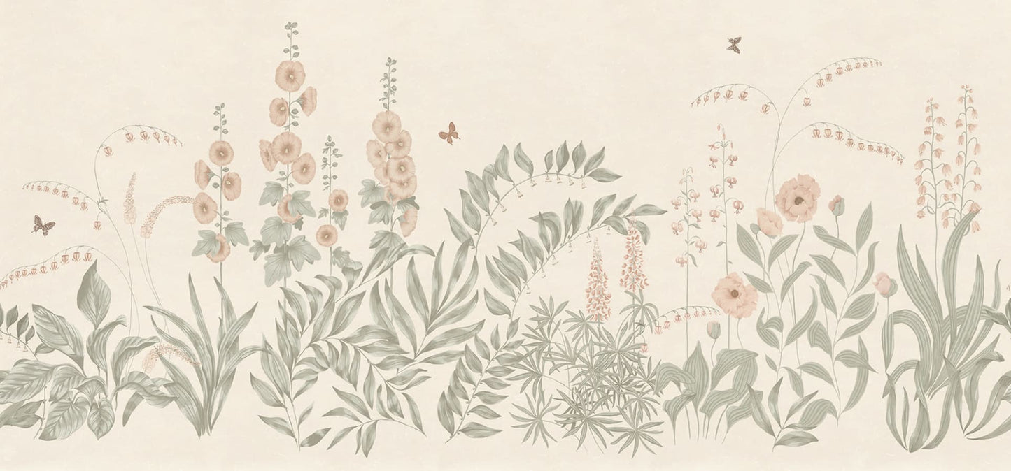 Sandberg Wallpaper pattern name & color Aino, Pastel from the collection Ett Hem, Oland. 