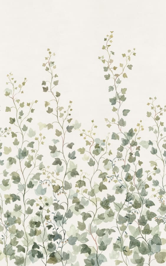 Sandberg Wallpaper pattern name & color Ivy, Green from the collection Ett Hem, Oland. 