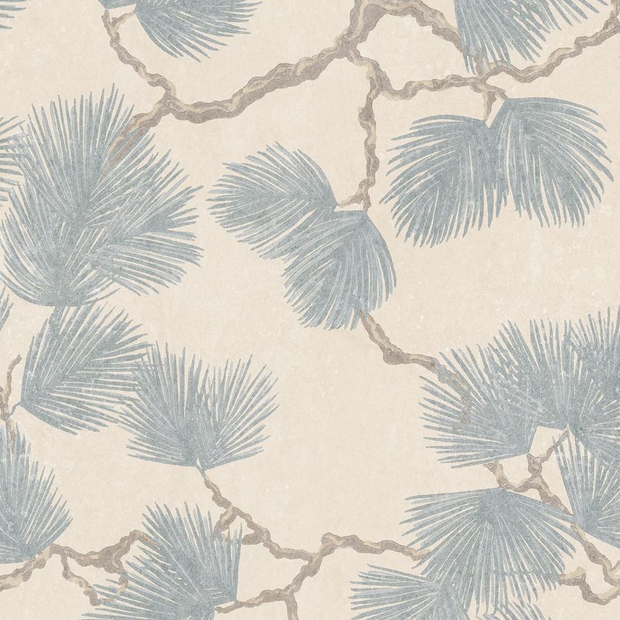 View Sandberg Wallpaper Pattern# S10489 pattern name & color Pine Mural, Misty Blue
