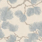 Sandberg Wallpaper pattern name & color Pine Mural, Misty Blue from the collection Ett Hem, Oland. 