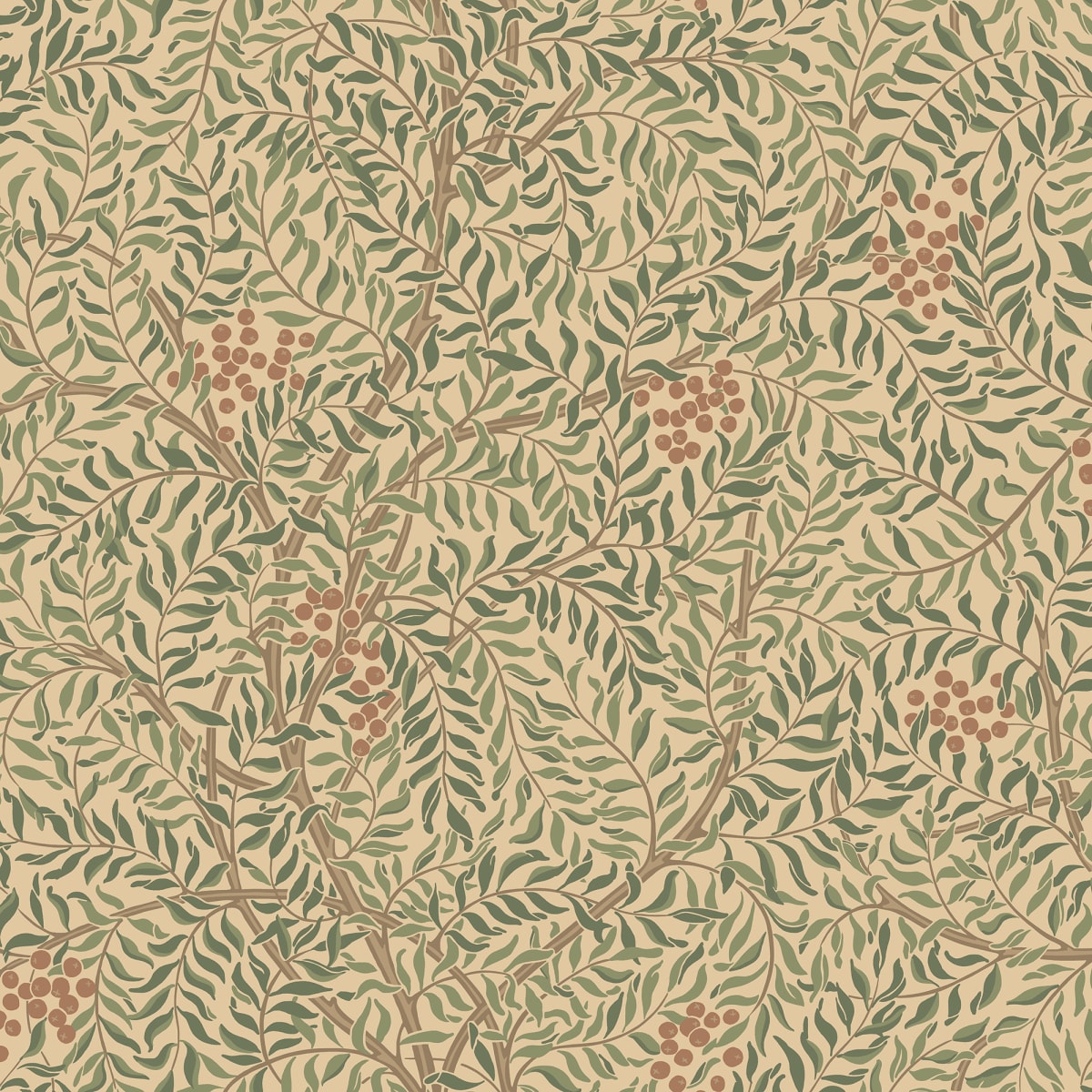 Buy Sandberg Wallpaper Pattern S10496 pattern name & color Simon, Garden Green