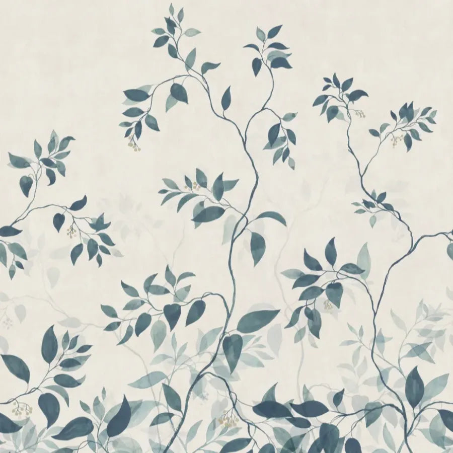 Sandberg Wallpaper Pattern S10519 pattern name & color Josefine, Blue from the collection Tradgarden. 
