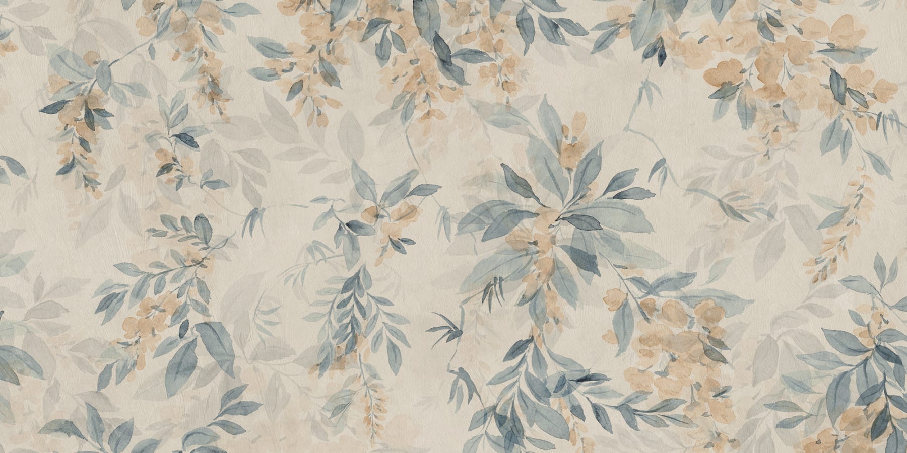 Sandberg Wallpaper pattern name & color Lovisa Mural, Blue from the collection Tradgarden. 