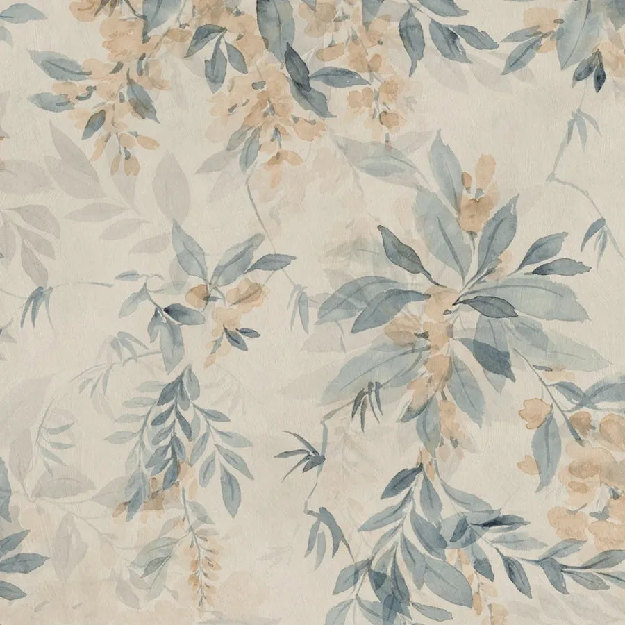 Sandberg Wallpaper SKU# S10521 pattern name & color Lovisa Mural, Blue from the collection Tradgarden. 