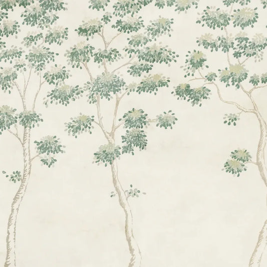 Sandberg Wallpaper Product# S10525 pattern name & color Wilhelm, Green from the collection Tradgarden. 