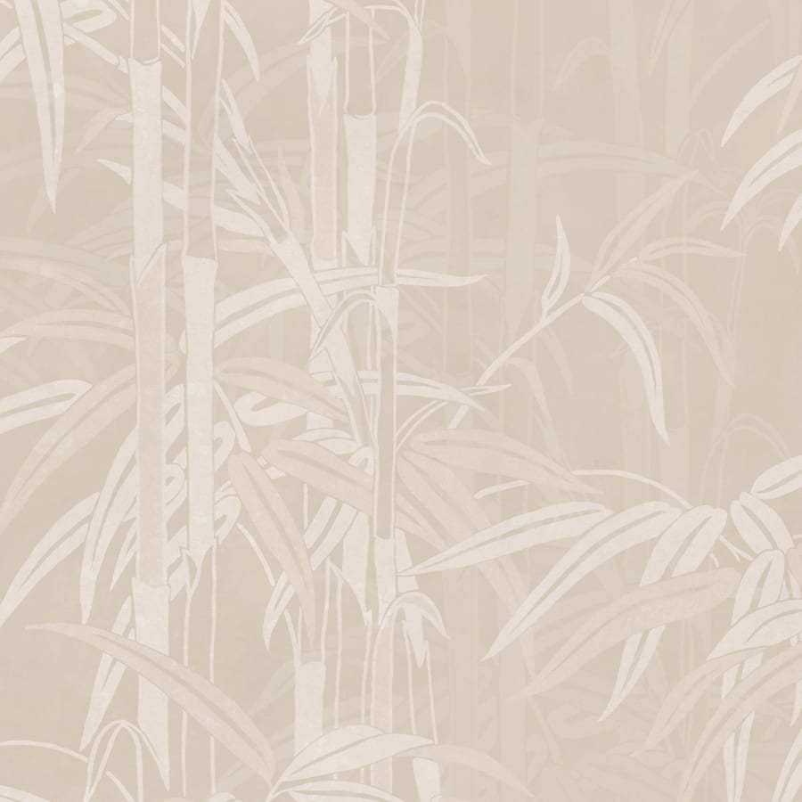 Sandberg Wallpaper pattern name & color Leon Mural, Beige from the collection Palm Garden. 