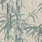 Sandberg Wallpaper pattern name & color Leon Mural, Blue from the collection Palm Garden. 
