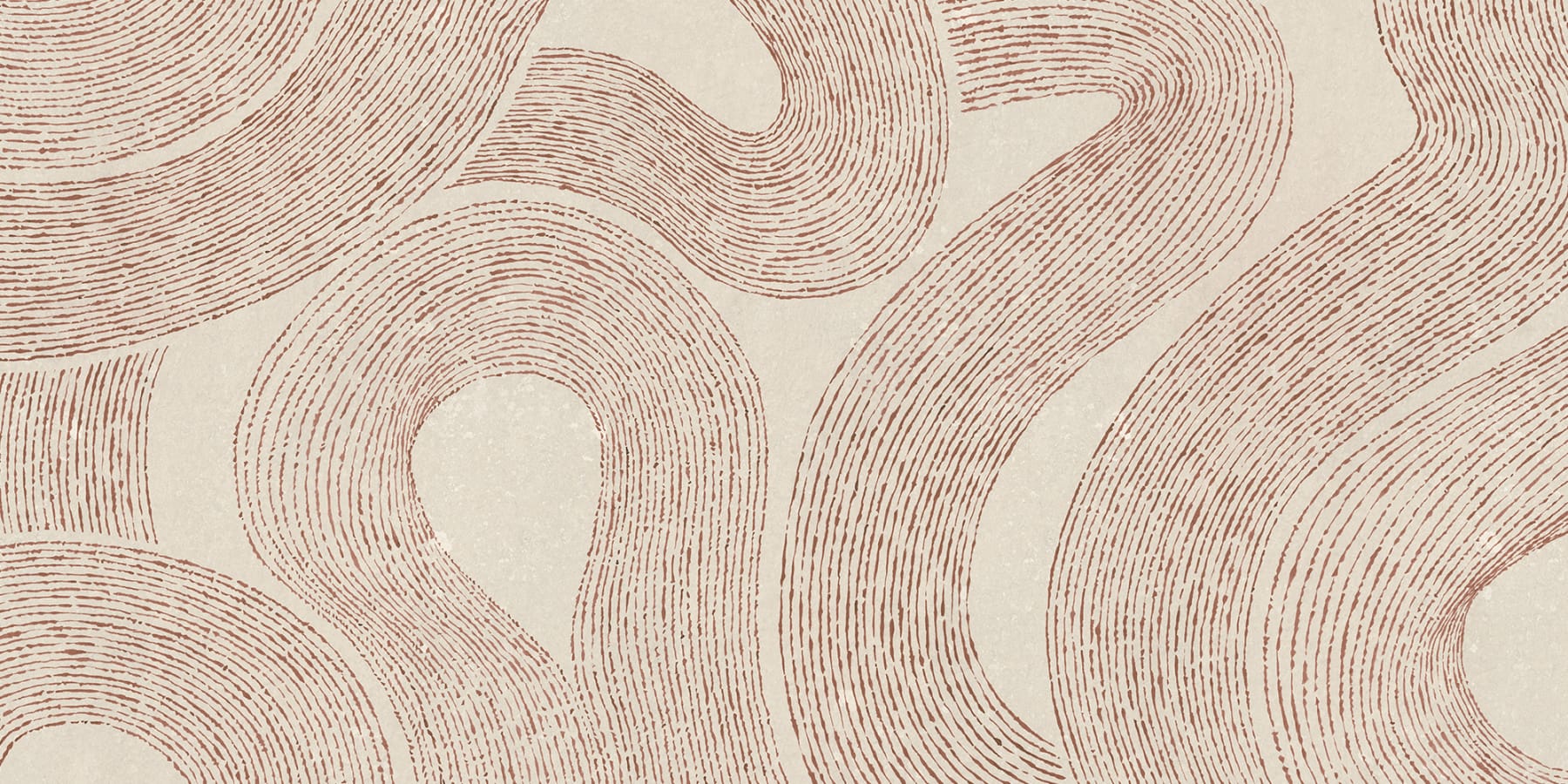 Sandberg Wallpaper pattern name & color Zen Mural, Terracotta from the collection Sandberg Edition. 