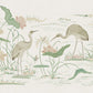 Sandberg Wallpaper pattern name & color Seabirds, Green from the collection Chinoiserie Garden. 