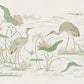 Sandberg Wallpaper Product S10550 pattern name & color Seabirds, Green from the collection Chinoiserie Garden. 