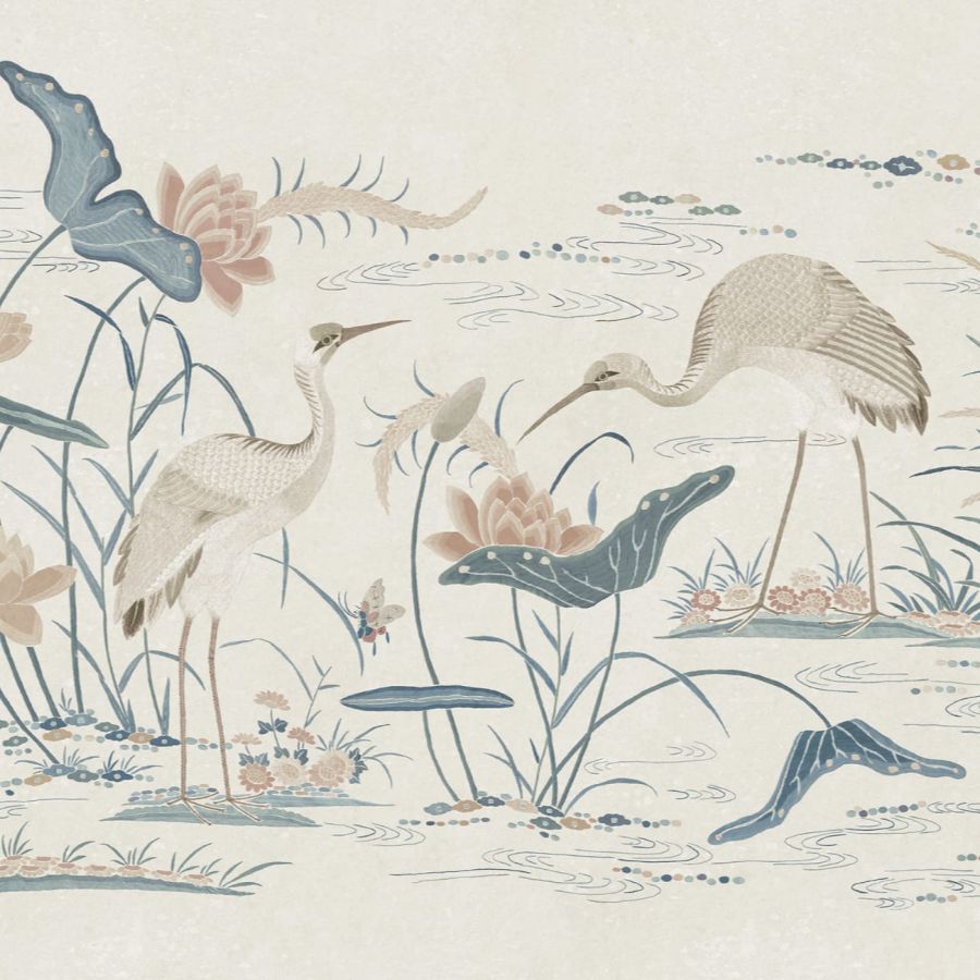 Search Sandberg Wallpaper Item# S10551 pattern name & color Seabirds, Misty Blue