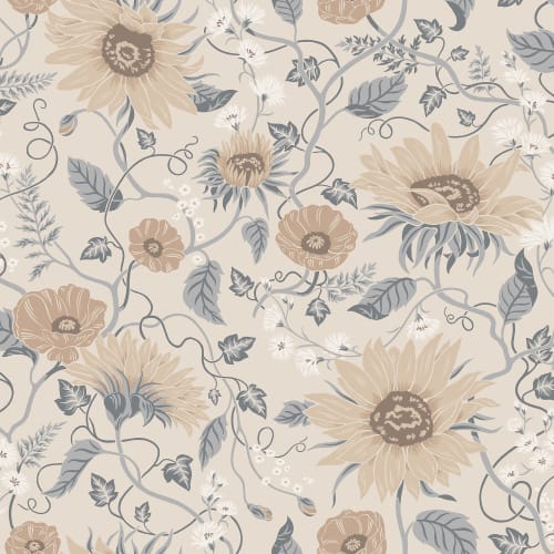 Purchase Sanberg Wallpaper Product S10556 pattern name & color Solveig, Misty Blue