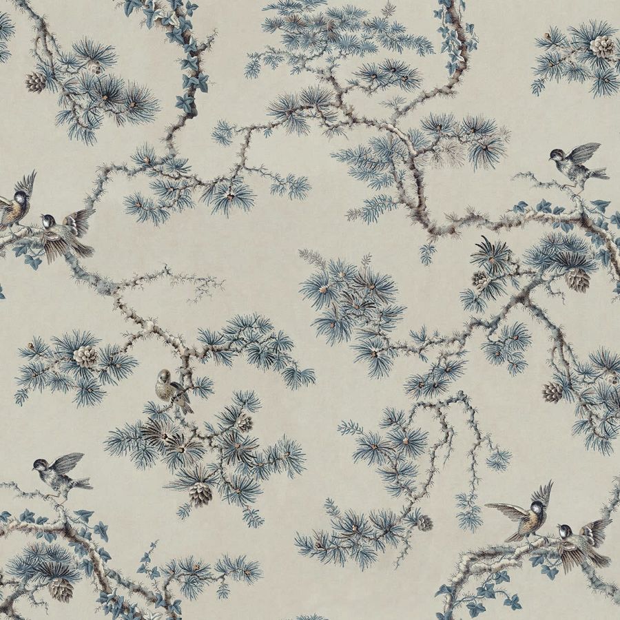 Find Sandberg Wallpaper Item# S10572 pattern name & color Noah Mural, Blue