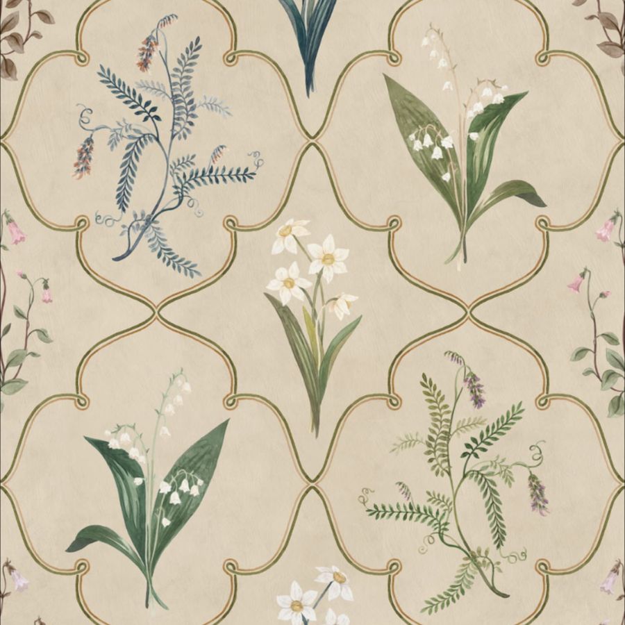 Buy Sandberg Wallpaper SKU S10575 pattern name & color Louise, Clay