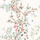 Sandberg Wallpaper pattern name & color Eleonora, Colorful from the collection Herbarium. 