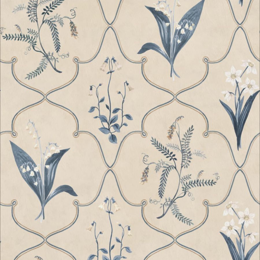 Purchase Sandberg Mural Pattern number S10590 pattern name & color Louise, Blue