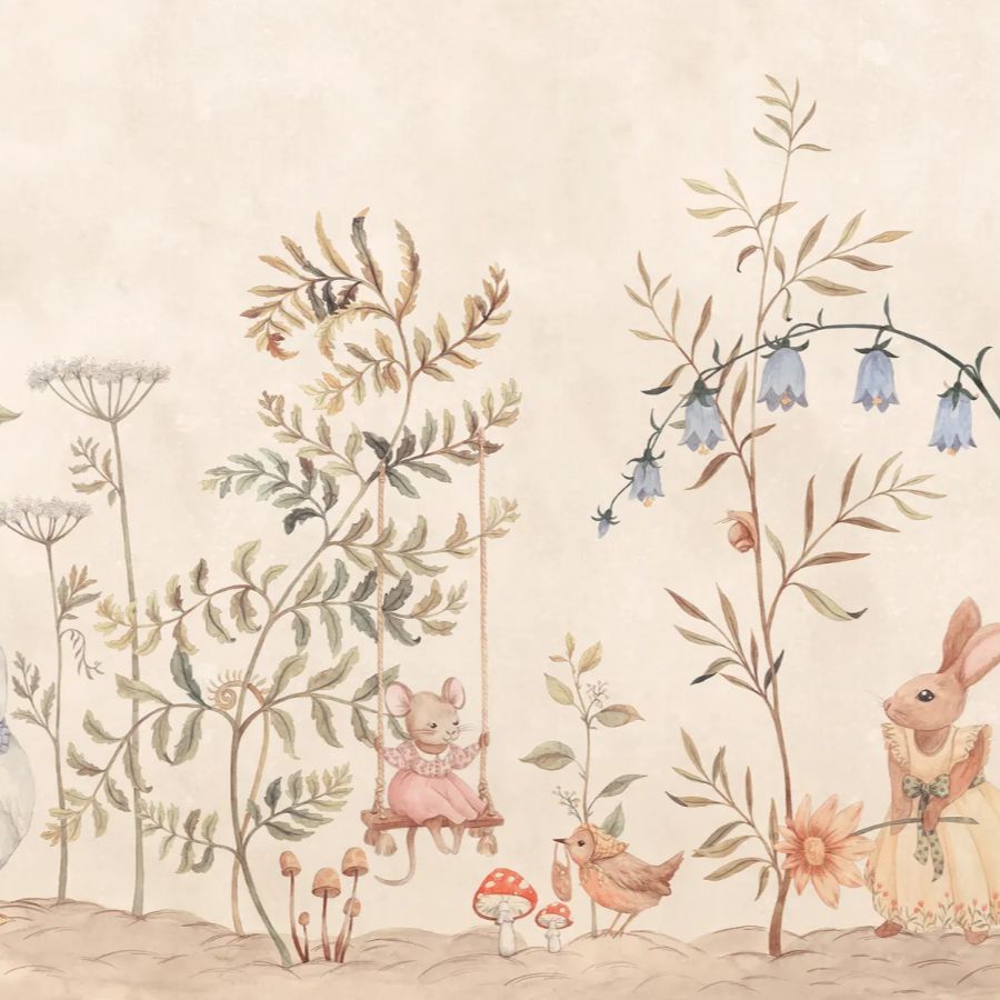 Save on Sandberg Mural Item S10592 pattern name & color Vilhelmina, Beige