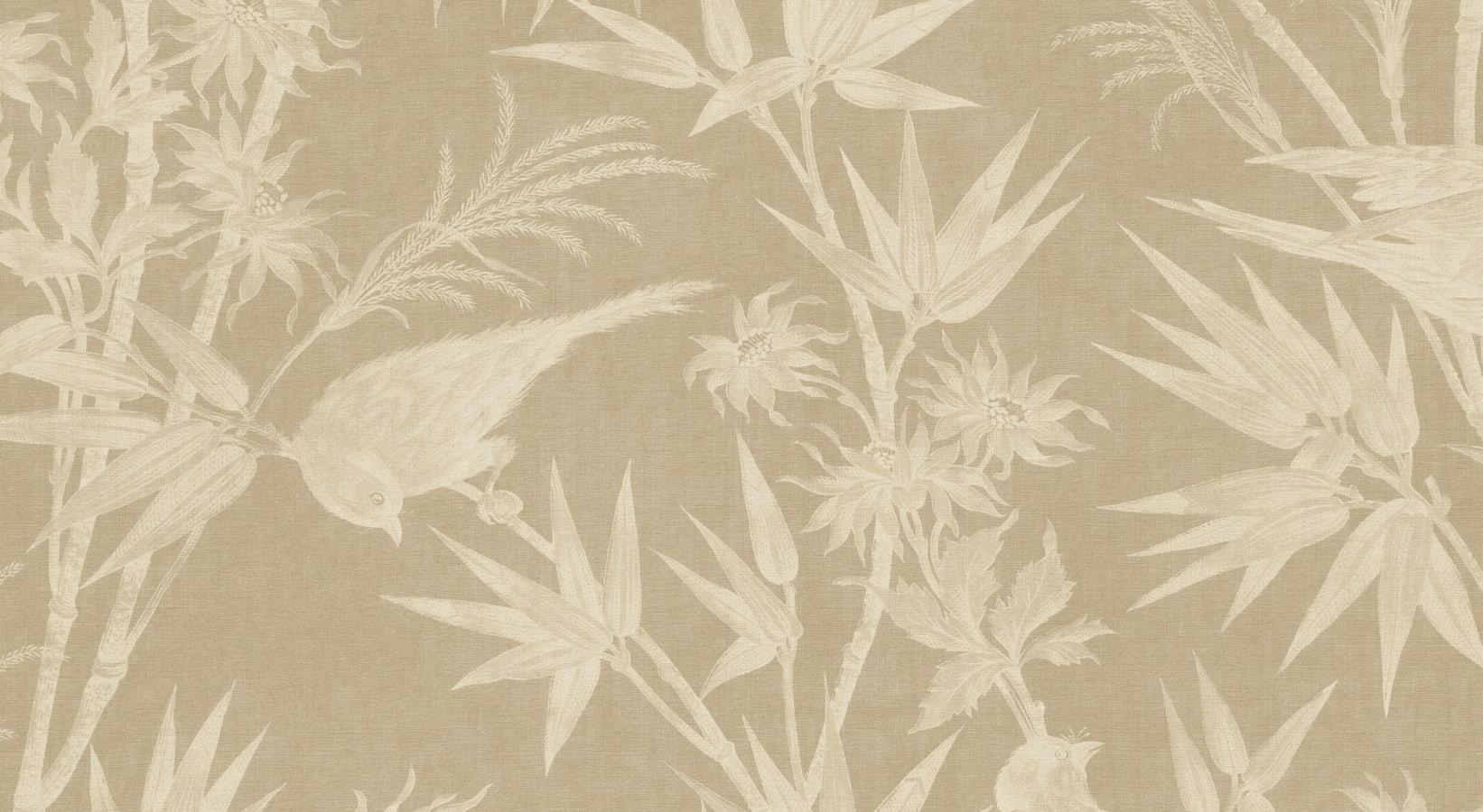 Sandberg Wallpaper pattern name & color Celeste Mural, Beige from the collection Herbarium. 
