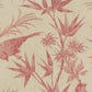 Sandberg Wallpaper pattern name & color Celeste Mural, Red from the collection Herbarium. 