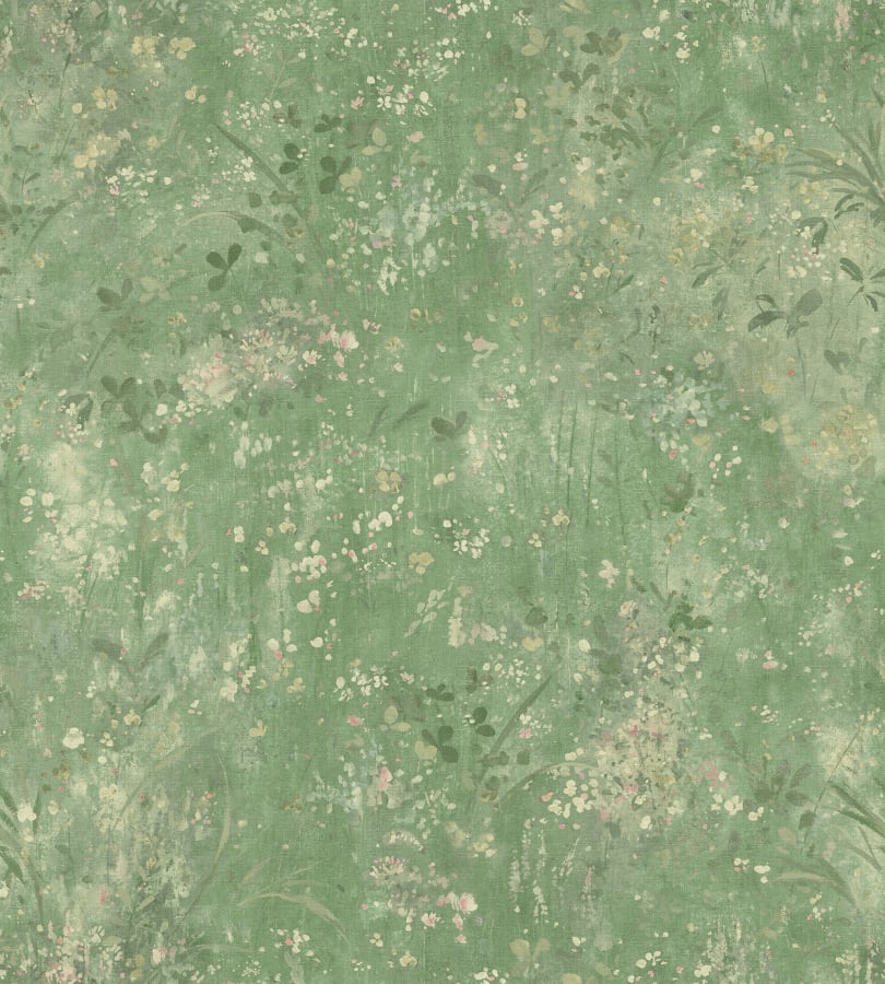 Sandberg Wallpaper pattern name & color Juni, Green from the collection Herbarium. 