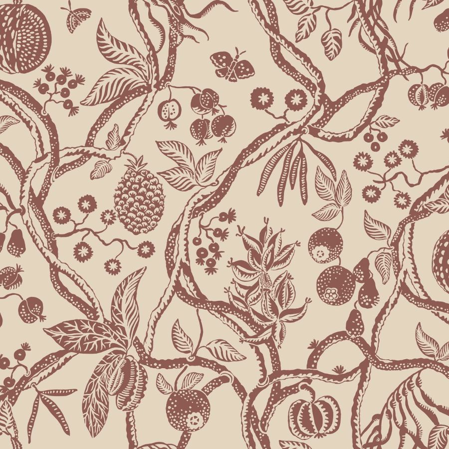 Shop Sandberg Wallpaper Product# S10614 pattern name & color Tree Of Life, Burgundy