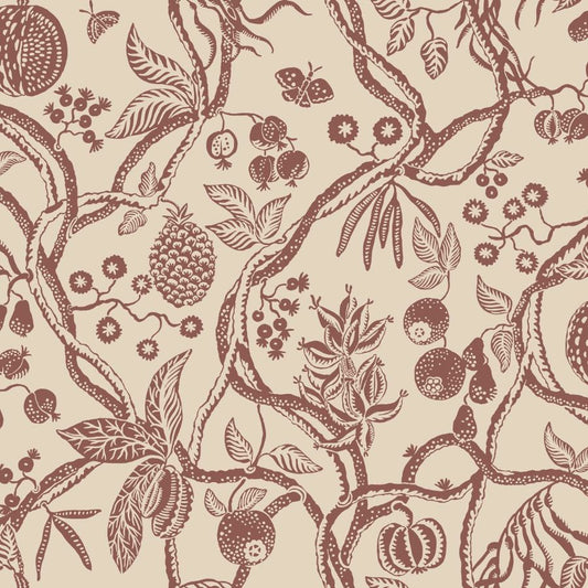 Shop Sandberg Wallpaper Product# S10614 pattern name & color Tree Of Life, Burgundy